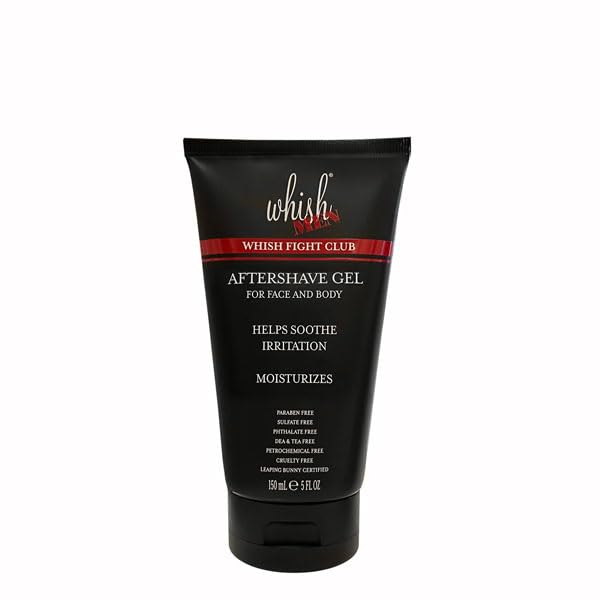 Image of Whish Men's Aftershave Gel with Cooling Formula for Post-Shave Relief | Soothing, Non-Drying After Shave Gel with Amino Acids & Plant Extracts | Prevents Ingrown Hairs & Razor Bumps, Fight Club