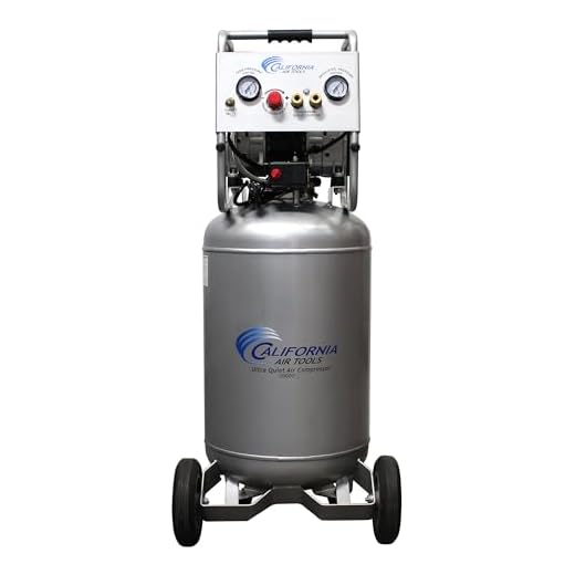 California Air Tools 20020AD Ultra Quiet & Oil-Free Air Compressor 2.0 Hp, 20.0 Gal. Steel Tank Air Compressor with Automatic Drain Valve