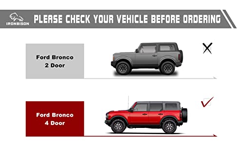 estribos laterales IRONBISON para Ford Bronco 2021-2026 miniatura 3