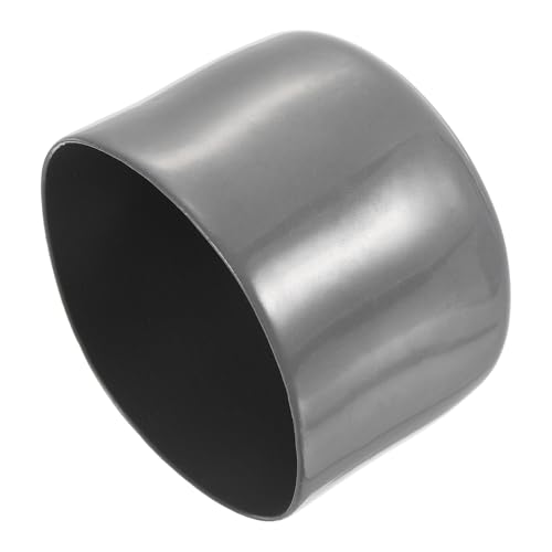 Image of uxcell 4pcs Rubber End Caps 58mm ID Vinyl Round End Cap Cover Screw Thread Protectors Dark Grey, 40mm Height