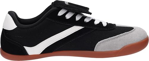 Image of WHITIN Wide Toe Box Barefoot Shoes for Women + Fashion Tennis Sneakers + Trendy Fold-Over Tongue