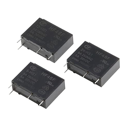Relais de puissance 5A commutation stable 250V CA HF46F-012-HS1 miniature