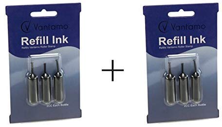 Vantamo Identity Theft Protection Roller Stamps - Refills (6 Refills, Ink Refill) #TOP1