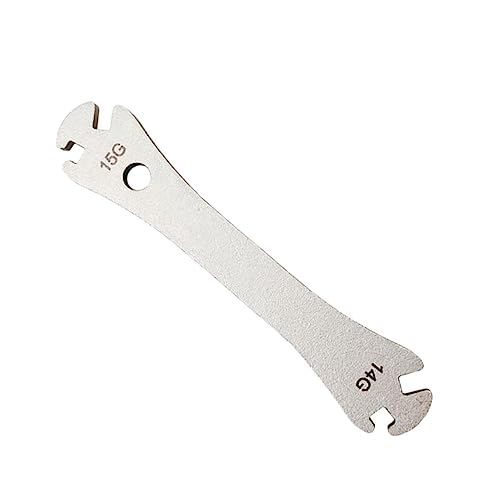 Abaodam 1Pc Stainless Steel Bike Spoke Wrench Tool for Bicycle Wheel Truing and Repair Durable Spanner for Adjusting Bike Spokes Essential Cycling Maintenance Tool