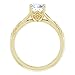 10K/14K/18K Solid Yellow Gold Handmade Engagement Ring, 1CT-9CT Round Cut VVS1 Moissanite Solitaire Ring, Diamond Wedding Ring Set for Women/Her, Anniversary/Propose Ring (Main Stone : 1.00 Carat)