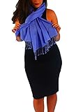 silk-scarf-Pashmina shawl-poncho-blanket-cape-shawl-shemagh-keffiyeh-dress shawl-ruana-wildrag-throw-shrug-graduation stole- Periwinkle