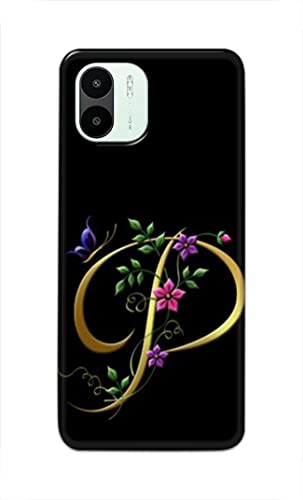 Image of Printed Hard Back Cover Case for Mi Redmi A1 2022 Back Cover (Alphabet P) -1803