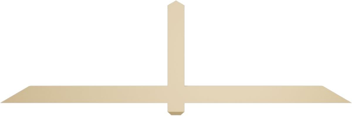 84"W x 24 1/2"H x 2"D x 4"F, 7/12 Pitch, Eugene Signature Urethane Gable Bracket, Primed Tan