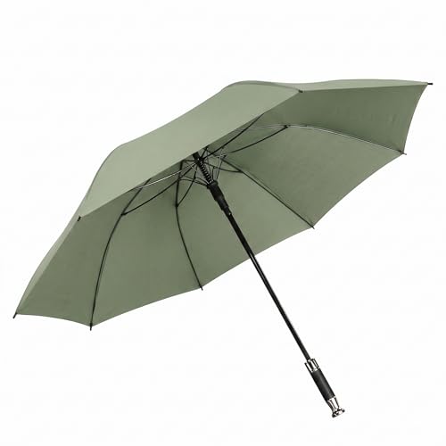 Image of ginoya brothers Large Golf Umbrella with UV Protection and Windproof Oversized Canopy, Wooden Handle or Ergonomic Comfort Grip, Quick-Dry Water-Repellent Fabric for Rain and Sun