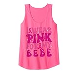 Montrez votre amour et votre soutien avec ce design « I Wear Pink For My Bebe » conçu pour les hommes, les femmes et les enfants qui sont forts pour la sensibilisation au cancer du sein. Parfait pour les événements d'octobre, les journées roses et les promenades caritatives, les collectes de fonds scolaires