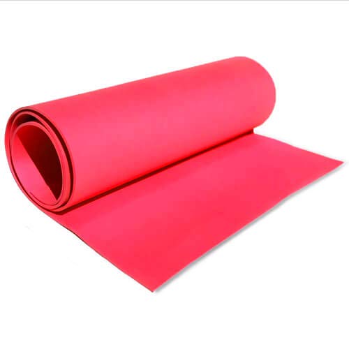 Tapete Yoga E Exercícios Eva Vermelho 100 Cm X 50 Cm