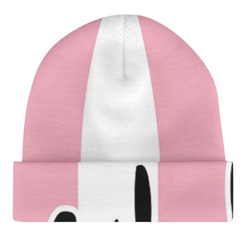 Trans Pride FlagChildren's Polyester Knitted Hat, Easy to Travel4