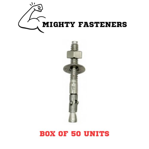 MIGHTY FASTENERS Premium 316 Stainless Steel Wedge Anchor, 1/4