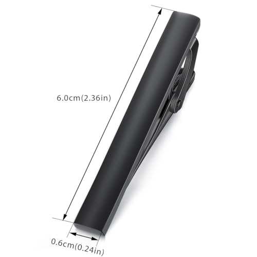 Image of HONEY BEAR 5cm /5.4cm /6cm Mens Tie Clip Bar for Normal Size Steel Business Wedding Gift 1.97 inch /2.12 inch /2.36 inch