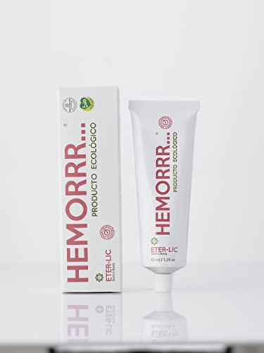 Eterlic Antihemorroidal Ecológico | Crema para Hemorroides Internas y Externas, Varices con Aplicador Incluido | Pomada 100% Ecológica y Natural | Tratamiento Apto para Embarazadas
