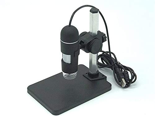 Microscopio digital USB de 5 megapíxeles con aumento 200x electrónico y lupa multiidioma