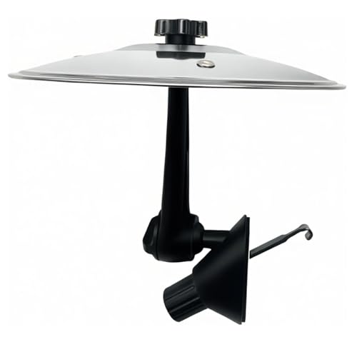 Car Cymbal Drum Air Vent, Mini Metal Drum Crash Cymbal for Car Dashboard, Funny Musical Instruments Gadget for Drummer Music Lovers Gift, Cool Car Accessories (Silver)