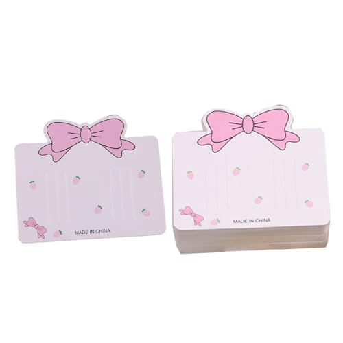 100Pcs Hair Accessory Display Cards Recycled Paper Hairpin Holder Card for Hairpin Clip and Hair Ornament Storage Recycled Paper