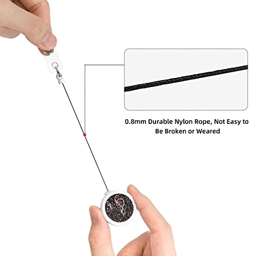 Badge Reel Music Notes Heart Retractable Badge Holder For Office Worker Doctor Nurse #TOP3