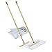 Cuban Style Mop Double Set. Two Wood mop frames and two mop cloths.