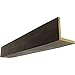 Ekena Millwork BMSD2C0120X100X216ZW 2-Sided (L Sandblasted Endurathane Faux Wood Ceiling Beam, 12"W x 10"H x 18