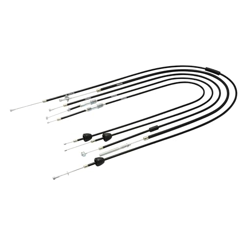 Set - 5x Bowdenzüge - schwarz - KR51 / 1, Starter - Fkt.-länge 87mm, Bremsbowdenzug hinten - Hebel aussenliegend