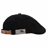 Men's Beret Hat Cotton Newsboy Berets Flat Caps Adjustable Classic Vintage Duckbill Buckle Cabbie...