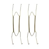 2 Pieces Wall Plate Hanger Decorative Dish Holder 8Inch/10Inch/12Inch/14Inch/16Inch Invisible Plate Dish Hanger Wall Display Hooks Home Decor (12 Inch)