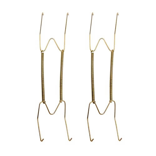 Invisible Wall Plate Hangers 2 Pcs, Stainless Steel Dish Display Hooks by CfoPiryx - Used condition - US$5.89