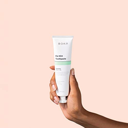 Boka Ela Mint Natural Toothpaste, Nano-Hydroxyapatite For Remineralizing, Sensitivity And Whitening, Fluoride-Free, Dentist Recommended For Kids And Adults, Made In Usa, 4Oz (Pack Of 1) #TOP5