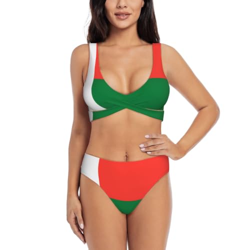 Maillot de bain deux pièces push-up triangle réglable femme Madagascar