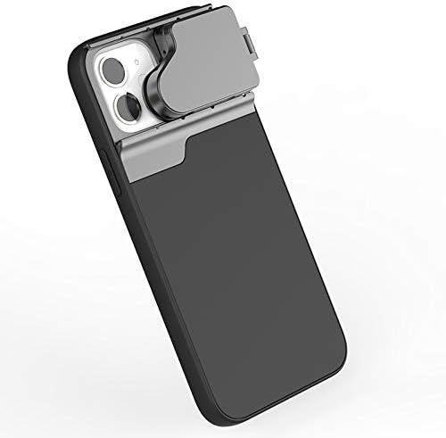 Top-Tech Multi Lens Phone Case for iPhone 12, with CPL Filter+20X Macro Lens +180° Fisheye Lens Case, for Vlogger and Youtuber