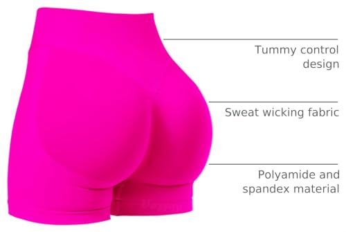 Image of VOYJOY Women Workout Impact Shorts 2.5 inch / 3.6 inch / 4.5 inch / 6 inch Scrunch Butt Booty | Tummy Control, High Waisted, Bike Short, Gentle Compression, for Women