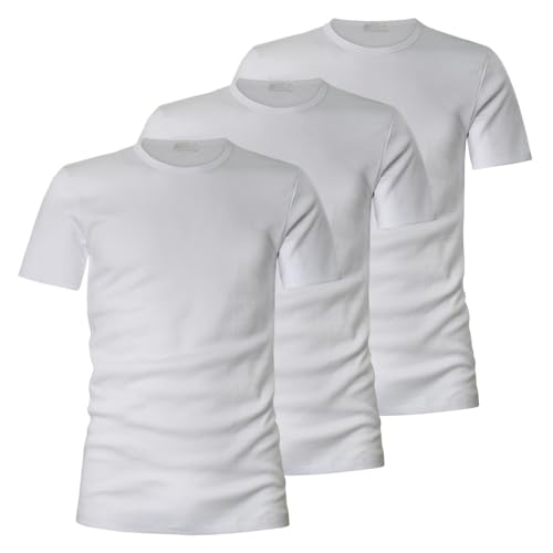 Liabel T-Shirt 2828-23 Girocollo Uomo Caldo Cotone. Conf. 3Pz. Bianco M