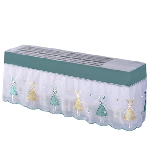 Image of Designer Embroidery Air Conditioner Dust Cover - Decorative Protective Cover for Indoor Split AC Unit | for Home Decor & AC Protection (Pack of 10)(Multicolor)