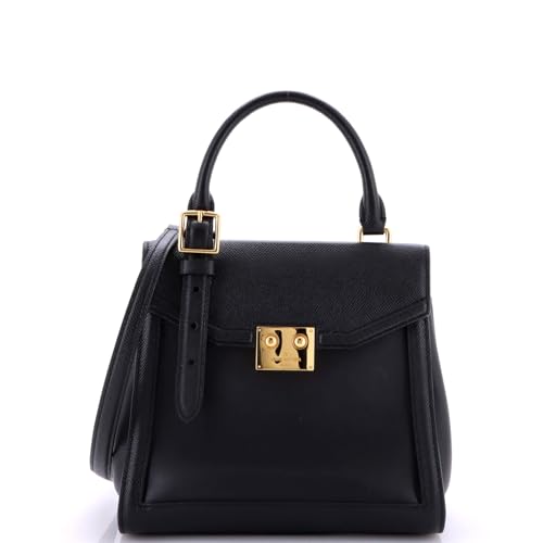 Pre-Loved LV Arch Bag Leather PM, Black