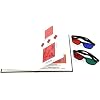 Stereo Vision Comprehensive Test Card, Binocular Stereo Vision Test Chart Book, Used for Amblyopia Three-Level Visual Function Color Vision Test