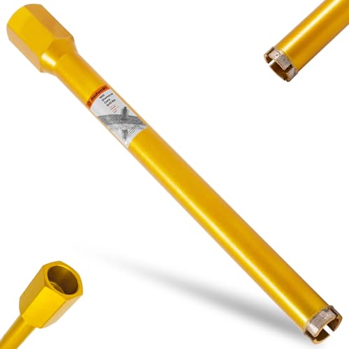 1 1/4 Inch Wet Core Drill Bit, 1.25" Core Bits for Concrete, 14" Drilling Depth, 1-1/4"-7 Thread Diamond Core Drill for Cured Concrete, Hard Masonry, Brick Block, Cement, Stucco, Stone (32mm)