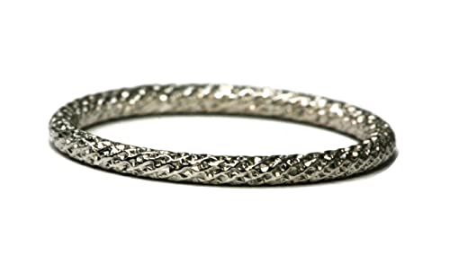 Salish Sea Inspirations 925 Sterling Silver Glitter Pattern Band