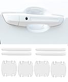 Pincuttee Car Door Handle Protector 8 Pack, Transparent Door Handle Scratch Protector,Car Door Bowl...