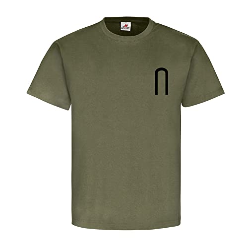 T-Shirt Bundeswehr de l'armée allemande avec insigne d'épaule grade sous-officier vert XXL