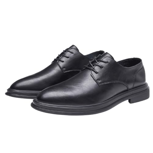 Men's Oxford Dress Shoes Spanish Leather Casual Plain Toe Vintage Lace Up Prom Wedding Tuxedo Anti-Slip Non Slip Resistant Shoe2