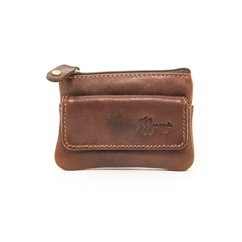 Morgado Leather Monedero piel vacuno vintage engrasada  Color coñac