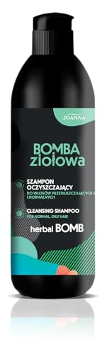 JOANNA Shampoo detergente bomba alle erbe 500 ml – Intensivo idratante e nutriente – cura per capelli indeboliti e fragili e garantisce una lucentezza naturale