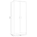 Habitdesign 007142O - Armario Multiusos escobero de 2 Puertas, Color Blanco Mate,...
