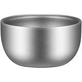 純チタン おちょこ 日本酒 お猪口 6個セット 小型 軽量 耐熱 錆びない アウトドア キャンプ 45ml (ステンレスカラー) [並行輸入品]