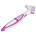 Portable Safe Denture Brush Double Plastic False Teeth Brush