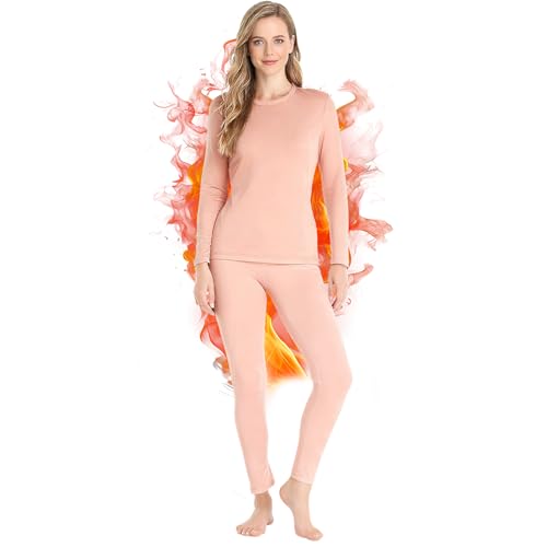 Sous-vêtements thermiques femme avec doublure polaire isolante et anti-froid