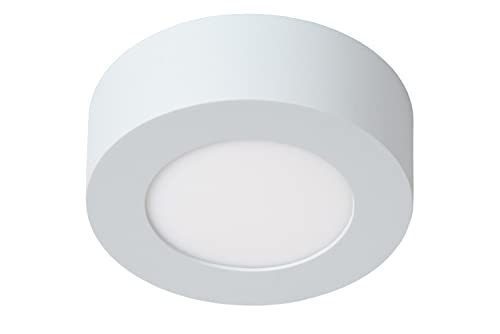 LUCIDE Brice-LED - Flush Ceiling Light Bathroom - diameter 11,7 cm - LED Dim. - 1x8W 3000K - IP44 - White - Image 2