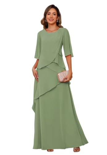 PUXIU Vestidos femininos para mãe da noiva 2025 para casamento ch...